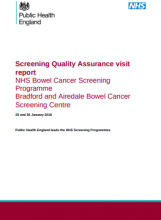 Screening Quality Assurance visit report: NHS Bowel Cancer Screening Programme Bradford and Airedale Bowel Cancer Screening Centre